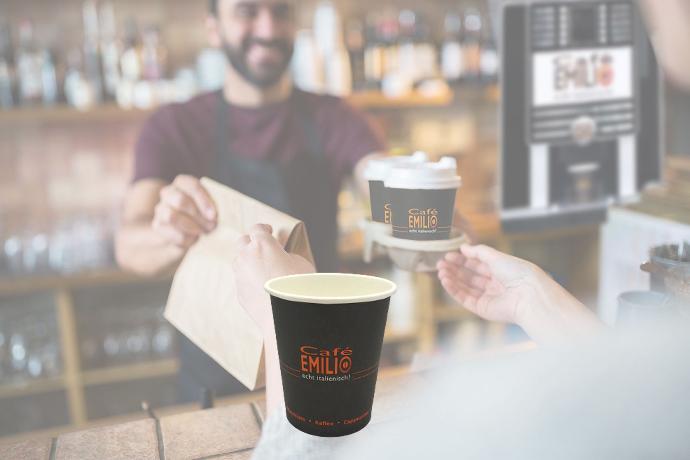 Espressobecher, Café Emilio (VPE 50 Becher)